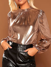 Goldenes Langarm-Shirt –