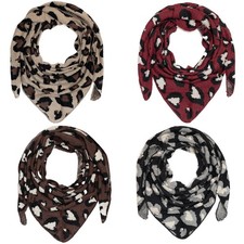 Dreiecksschal Leopard Herz