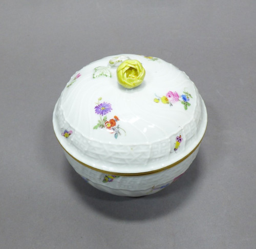 Meissen zuckerdose deckeldose - zuckerdose,