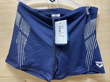 ARENA HERREN BADEHOSE , STREAK BADESHORTS, NAVY WHITE