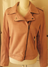 tolle Jacke im Bikerstil für Damen - apricotfarben - Gr. 40 / 42