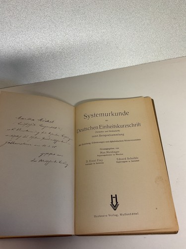 Altes buch stenografie - altes,