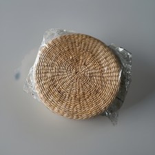 Rundes Stroh Tatami Pouf