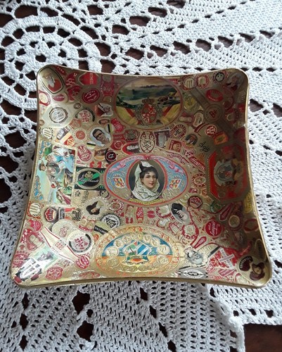 Alte glasschale mit - alte,