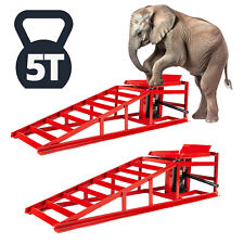 Auffahrrampe 2000kg PKW hydraulisch Wagenheber 2x5000kg Rampe Verladerampe 5T