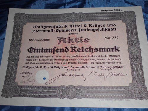 Historische aktie - historische,