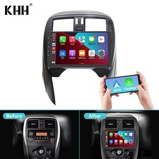 für NISSAN MICRA 4 K13 2010-2016 CarPlay Android 13 Autoradio 64GB WIFI GPS Navi