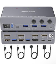 USB C KVM Switch 4K60Hz,Dual