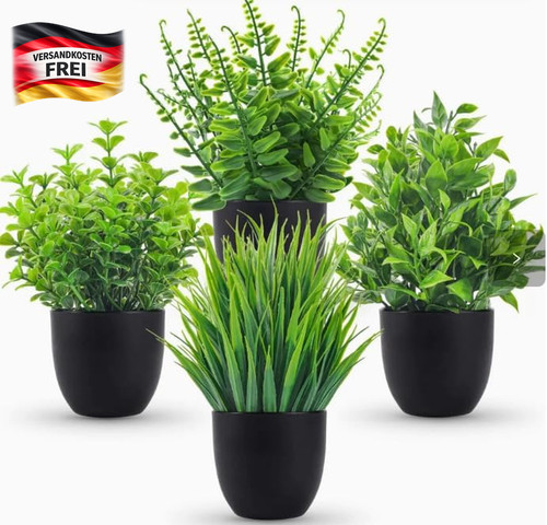 Künstliche topfpflanzen set - künstliche, 4