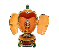 Spieluhr Ei Krone emailliert