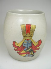   Studentika. Burschenschaft Alemannia Straßburg (DB). Bierkrug. 1911