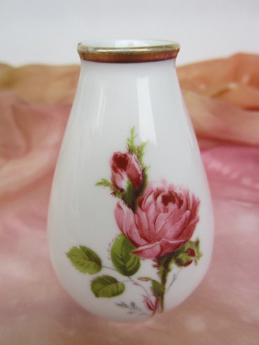 Porzellan ziervase rosen - porzellan,