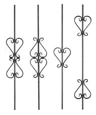 Torstab Schmiedeeisen mit Zierornamente Korb 950 x 155 mm 12x12 STAHLCO®