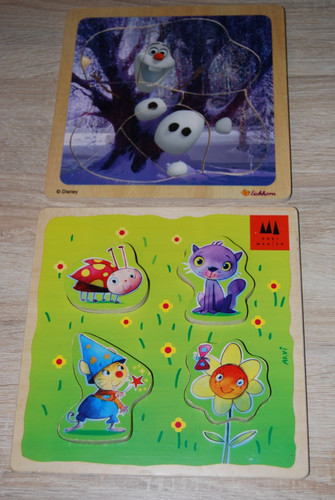 Legespiel holzpuzzle - 2x, legespiel,
