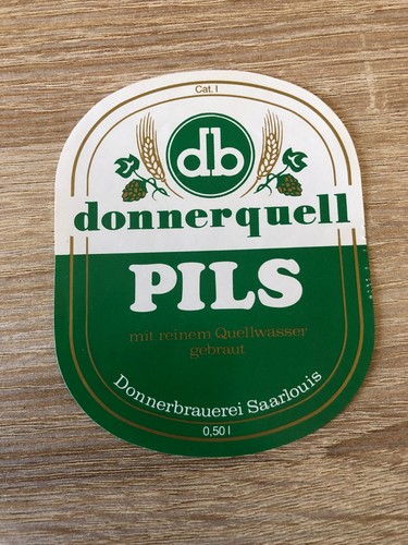 Bieretikett donnerbrauerei - bieretikett,