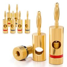deleyCON 8x Bananenstecker 24K
