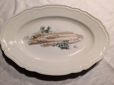 Vintage Keramik "Spargelplatte" L 41 cm B 27 cm dekorativ