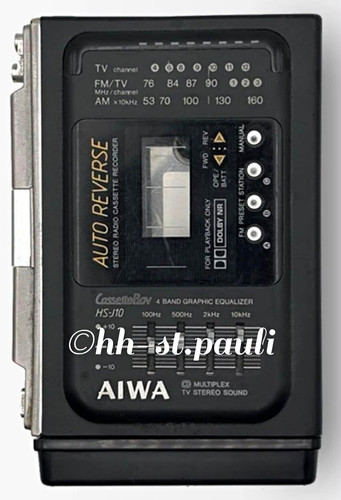 Walkman aiwa j10 metal - aiwa,