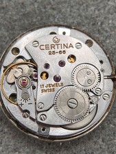 #1662 DEFEKT UHRWERK CERTINA 25-66 HANDAUFZUG MECHANISM MOVEMENT LÄUFT NICHT
