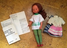 Furga, Puppe, 70iger jahre, Vintage, Alt, Originalkleidung, ca. 43 cm