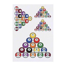 4 x "Bunte Billardkugeln"