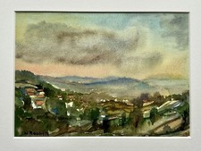 Blick auf ein Dorf im Taunus /