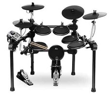 Digital E-Drum Set Elektronisches Schlagzeug Drumkit Rack Fussmaschine USB Midi