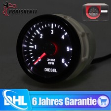 0-6000 RPM LED Tachometer 52mm
