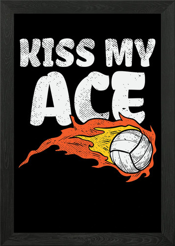 Kiss ace framed wall - my, art