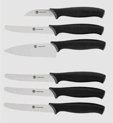 6er set fiskars essential - set,
