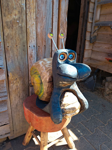 Handbemalte holzskulptur - handbemalte,