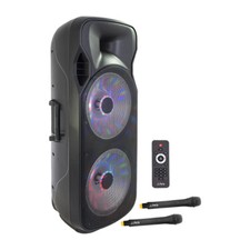 Ibiza Sound Portable Sound System 2x 15ÍÍ 1000W USB, BLUETOOTH 2x UHF MIC