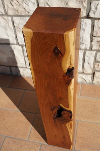 Dekosäule holz zwetschge - dekosäule,