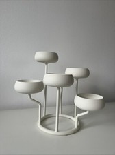 iittala Nappula Kerzenhalter Kerzenständer 6 Kerzen Stahl weiß living House