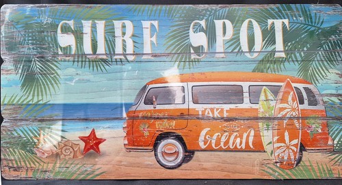 Deko holzschild surf spot - deko-holzschild, spot"