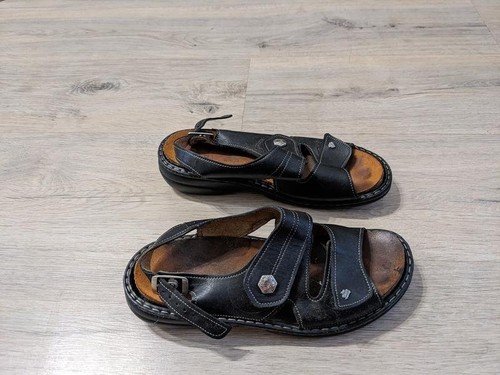 Women heels black leather - heels, 39
