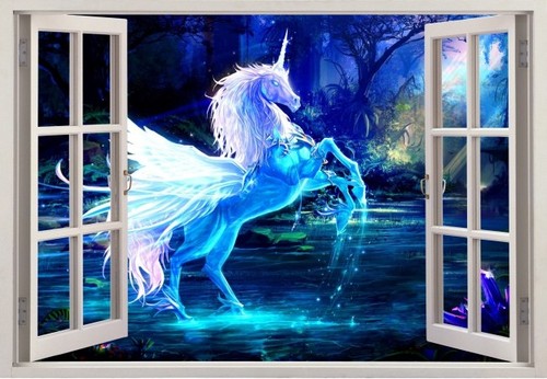 Wandtattoo pferd fenster - pferd,