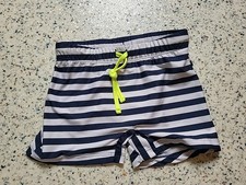 Kinder Badehose Jungen, Größe 122/128 Gestreift Schwarz Weiß 