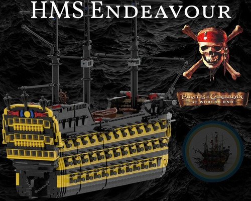 Endeavour ship steckbausteine - ship,