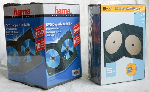 15x dvd doppel leerhüllen - 15x, cd/dvd