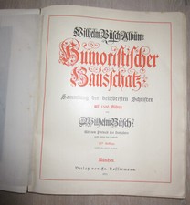 Wilhelm Busch: Humoristischer Hausschatz - Slg der beliebtesten Schriften, 1911