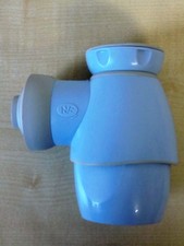 Sanitop Wingenroth Universal Siphon Blau/Grau Geruchsverschluss Bad 31180104