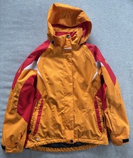 Maul Sport Winterjacke Skijacke Gr. 38 Damen Orange Rot Kapuze