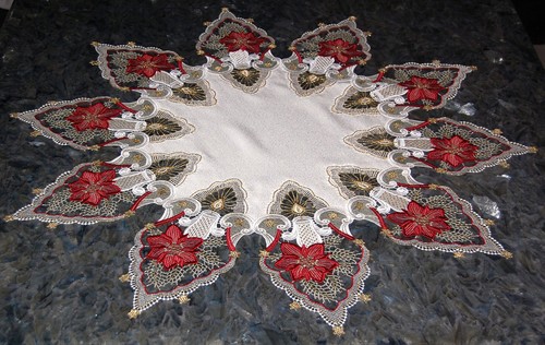 Tischdecke weihnachten rund - weihnachten,
