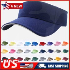 Herren Damen Sonnenblende Schildmütze Sonnenschutz Cap Stirnband Golf Tenniscap)