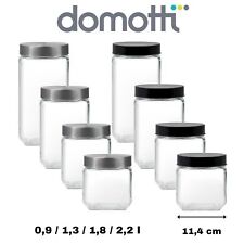 Vorratsglas Vorratsdose Glasbehälter Metalldeckel 1 Stück 0,9/1,3/1,8/2,2 l