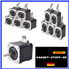 STEPPERONLINE 5PCS Nema 17 Schrittmotor 45Ncm 1.5A 12V 39mm 4-Draht 1.8 Deg