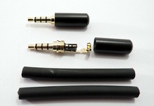 2x 3,5 mm Stecker 4 Pole für Logitech G432 Gaming Headset G231, G332 /SE, Schwaz