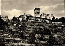 RADEBEUL bei Dresden Sachsen DDR Postkarte Berg-Restaurant Friedensburg ~1960