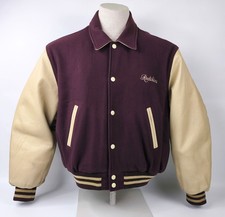 Redskins Jacke College-/ Baseball Gr. XXL (XL) Wolle/Leder Mix bordeaux / creme